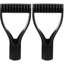 Xceedez 3cm Plastic D-Handle compatible with Snow Shovel Rake Spade - Black Garden Tool Accessory