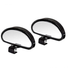 2pcs Blind Spot Mirrors Adjustable Car Auxiliary Universal Wide Angle Mirror compatible with Universal Cars Black Edition 0617