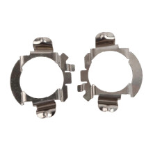 Pair of H7 LED Headlight Bulbs Adapter Retainer Holder compatible with Mercedes ? Benz compatible withd Silver Edition 0617