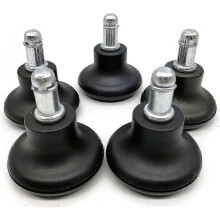 Replacement Office Chair Wheels Stopper Office Chair Swivel Caster Wheels, High Profile Bell Glides Ith Separate Self Adhesive Felt Pads(5pcs