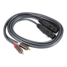 Dual Female Xlr to Rca Cable,Heavy Duty 2 Xlr Female to 2 Rca Male Patch Cable Hifi Stereo Audio Con Edition 0627