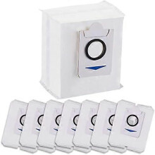 8-Piece Vacuum Cleaner Bag Accessory Set compatible with Ecovacs Deebot T10 Plus/Ecovacs Deebot X1 Plus Robot Suction Station, 3.2L Large Capa