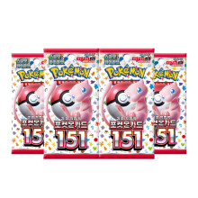 Pokemon Cards 151, Korean Pokemon 151 - Booster Bundle including 4 Pokemon Booster Packs - TCYM Product
