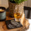 Tawny Owl Single Slate Coaster 2