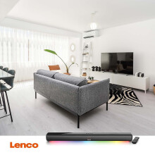 Soundbar Bluetooth 85cm 40W cu HDMI și lumini LED