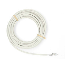 Kabel koncentryczny podwójnie ekranowany, 10 m, PVC, biały