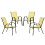 Set of Four Stackable Mesh Seat Chairs - Beige 2