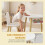 AIYAPLAY Kids Table and Chairs Set with Storage Bag White 6