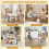 AIYAPLAY Kids Table and Chairs Set with Storage Bag White 8