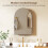 Homcom HOMCOM Bathroom Mirror Cabinet with Mirror Arched Wall Cabinet Black 4