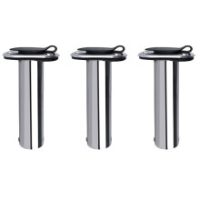 3X 90 Degree Fishing Pole Stand Stainless Steel Embedded Mount Fishing Rod Holder for Boat Accessories Marine