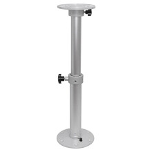 2X Verstellbarer Tischsockel, Abnehmbarer Tischsockel, Ständer, Beinsockel, Aluminiumlegierung, Tischsockel für Wohnmobil, Boot, Yacht, Silberweiß