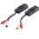 2 Par de Extensor de Cabo de Rede de Áudio RCA Transmissor de Par Trançado Interface RCA Extensor de Áudio de 2 Vias RJ45 para Extensor RCA 5