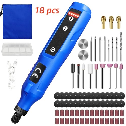 Cordless Rotary Multi Tool W/ Variable Speed & Accessory Set Dremel Compatible 1
