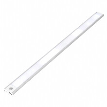 Éclairage LED sous meuble de cuisine à intensité variable, 60 cm, avec détecteur de mouvement, rechargeable, 3 modes de couleur, aimant