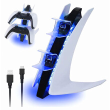 Station de recharge rapide avec puce de protection et affichage LED, permettant une charge en 2 heures.