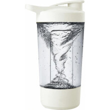 Shaker à protéines auto-mélangeur 400 ml, bouteille mélangeur automatique rechargeable avec couvercle anti-fuite