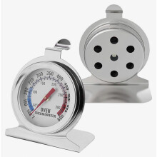 Thermomètre de four en acier inoxydable, cadran 50-300 C, résistant à la chaleur, lecture précise, support stable, thermomètre de cuisine