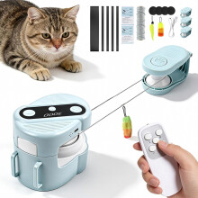 Interactief kattenspeelgoed, elektrisch loopspeelgoed met muisgeluid, automatisch en handmatig, doe-het-zelf kattenracebaan voor binnenkatte