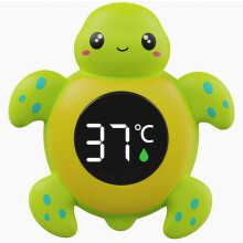 Thermomètre de bain pour bébé avec écran tactile LED 3 couleurs, étanche, mesure la température de l'eau et de la pièce, sûr et facile à uti