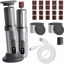 Râpe électrique pour callosités avec LED, 6 vitesses, lime à pieds et polisseuse à ongles, rechargeable