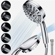 Pommeau de douche avec flexible de 1,5 m, 10 jets, douchette à main