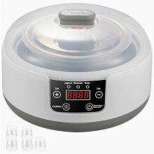 Yaourtière électrique 36 compartiments, yaourt probiotique maison pour la santé intestinale, fermenteur à yaourt avec bocal en verre, blanc