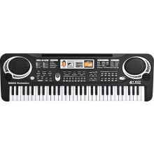 Clavier pour enfants à 61 touches, clavier de piano multifonction avec microphone, jouet éducatif pour débutants