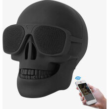 Enceinte Bluetooth Skull 5W avec batterie 1200mAh, mini enceinte basse, portable, USB, sans fil