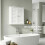 Homcom HOMCOM Bathroom Cabinet with Adjustable Shelf, White 6