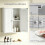 Homcom HOMCOM Bathroom Cabinet with Adjustable Shelf, White 7