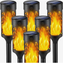 Weerbestendige LED-zonnelamp, 6-12 uur brandduur, 5,8 x 5,8 x 50,8 cm, buitenlamp op zonne-energie