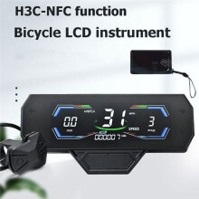 H3C E-Bike NFC Snelheidsmeter LCD Display 24V/36V/48V/60V/72V UART Elektrische Scooter NFC LCD Kleur Geanimeerde Meter 5PIN