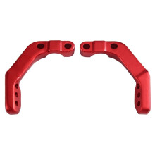 Soporte de Guardabarros para Motocicleta, de 22 mm, Tapas de Tubo del Manillar, Abrazadera de Guardabarros Universal Roja