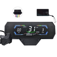 H3C E-Bike NFC LCD Display Speedometer 24V/36V/48V/60V/72V UART Electric Scooter NFC LCD Color Animated Meter SM6PIN