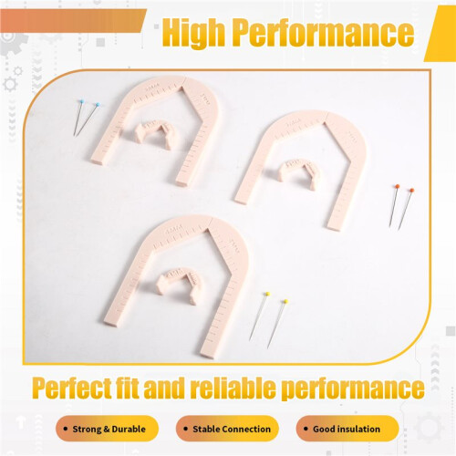 Soft Ceramic Earrings/Pendant Perforated Auxiliary Bracket with Scale Clay Thickness Balance Ruler Polymer Clay Tool 2