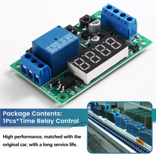 5V 12V 24V Delay  Relay Control  Module Timing Cycle Power-Off Signal Triggers Embedded Direct AC C 2