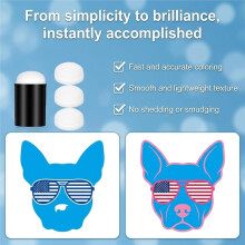 60pcs Face Paint Sponges Finger Brushes for Facial Body Paint Sponge Dauber Tips for Art Crafts, Ink & Card Creation