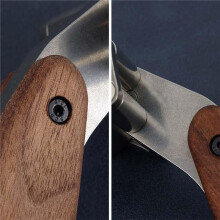Leather Roller, 60Mm Wide Inclined Roller & Handle for Leathercraft, Bookbinding, DIY Leather Working