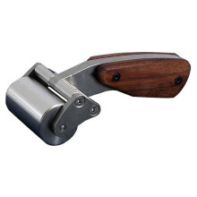 Leather Roller, 60Mm Wide Inclined Roller & Handle for Leathercraft, Bookbinding, DIY Leather Working