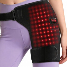 Ceinture chauffante USB pour les hanches, les cuisses et le dos, avec luminothérapie rouge, chaleur et vibrations. 3 niveaux de chaleur (46-