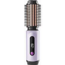 Brosse chauffante ionique en céramique de 32 mm pour boucler et lisser, 3 réglages de température, chauffe rapide, outil de coiffage