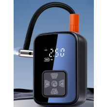 Kabellose 4-in-1-Elektro-Luftpumpe, tragbarer 150-PSI-Inflator mit 4000-mAh-Akku, Reifendruckerkennung, automatischer S