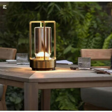 Lampe de table tactile LED sans fil à intensité variable, 3 modes de couleur, gradation progressive, lampe de chevet rechargeable par USB po