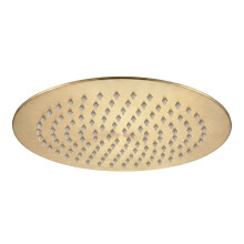 Round Rain Shower Rea Js-p014bg 25cm Brush Gold
