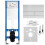 Concealed Wc Frame Set Slim 024n With T Brush Steel Button 1