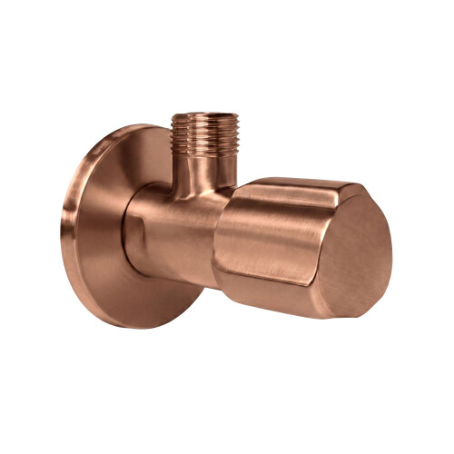 Angle Valve 02 1/2" X 3/8" Brush Copper