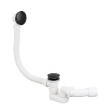 Bathtub Siphon Rea With Click-clack Waste Black