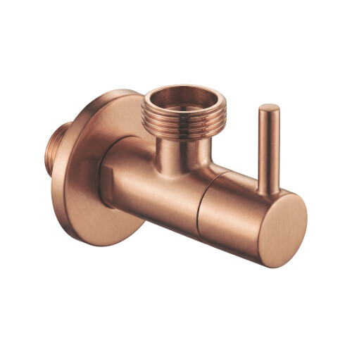 Angle Valve 1/2" X 3/4" Brush Copper
