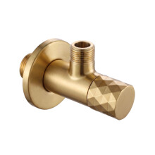 Angle Valve Diamond 03 1/2" X 3/8" Brush Gold